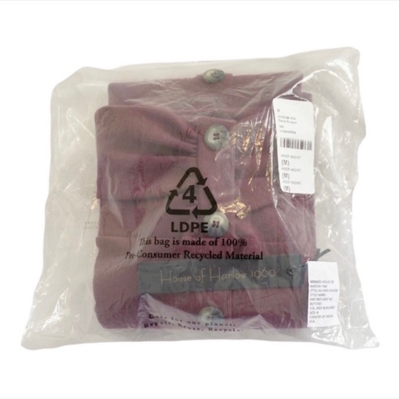 House Of Harlow 1960 Deep Burgundy Knit Midi Skirt With Buttons, Size Medium - Picture 11 of 13